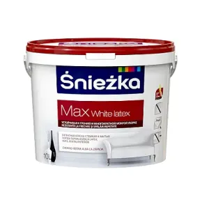 Краска моящаяся 3 л Max White Latex Sniezka